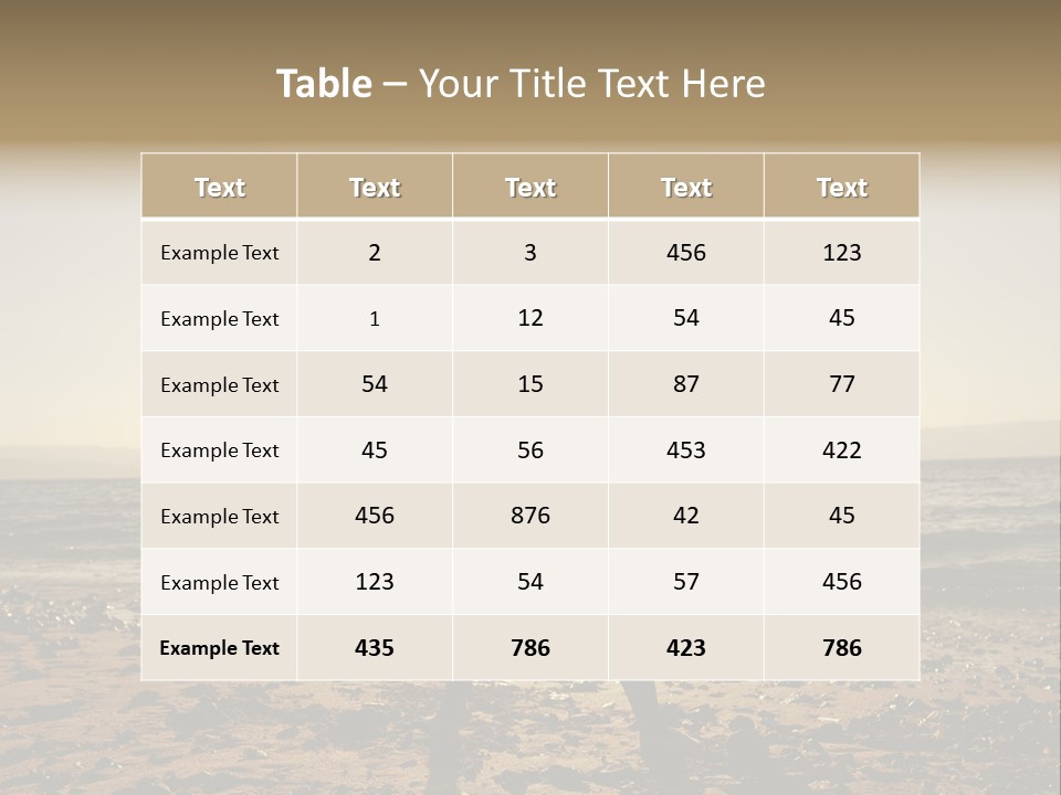 Hug Pose Sand PowerPoint Template