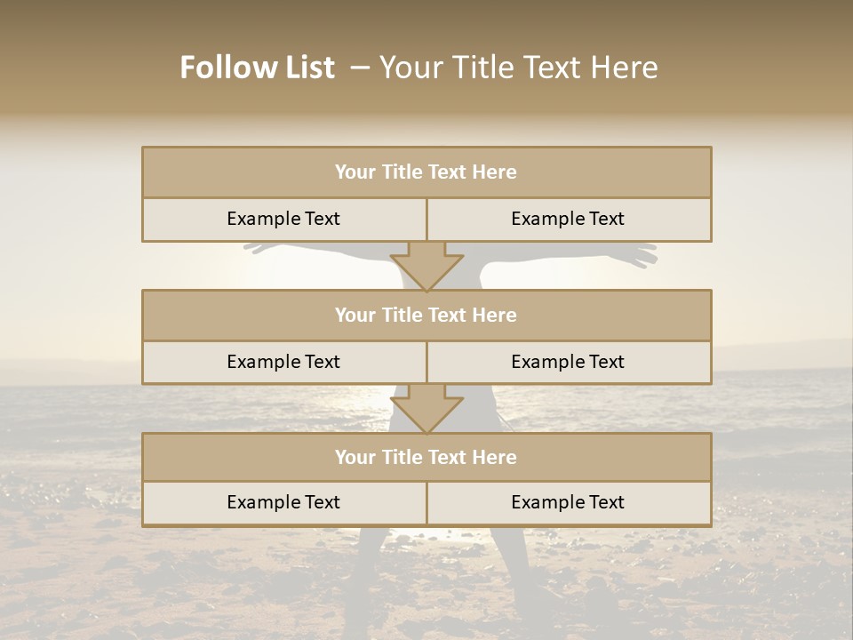 Hug Pose Sand PowerPoint Template