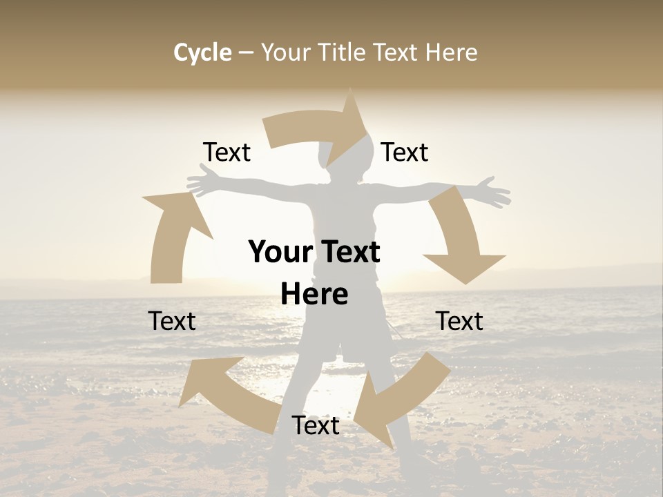 Hug Pose Sand PowerPoint Template