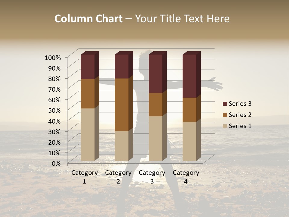 Hug Pose Sand PowerPoint Template