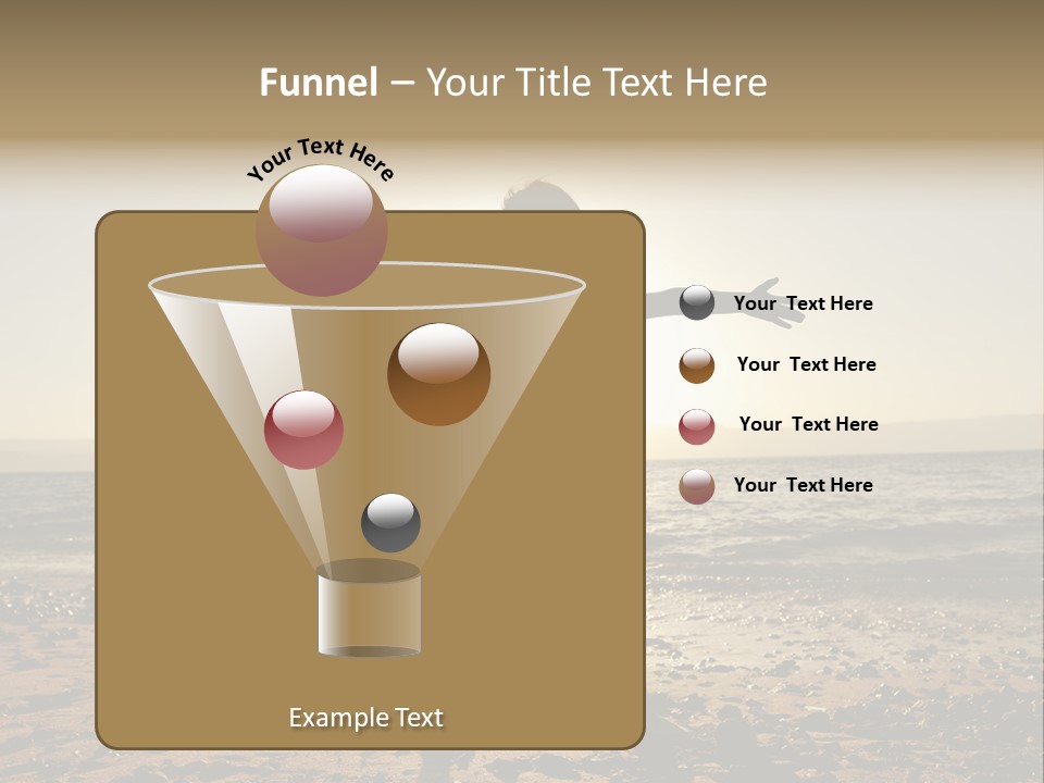 Hug Pose Sand PowerPoint Template