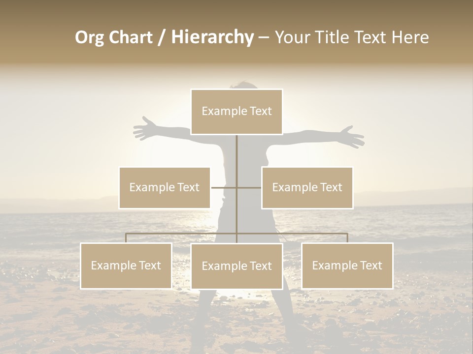 Hug Pose Sand PowerPoint Template