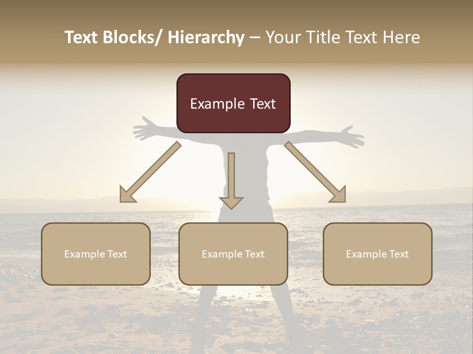 Hug Pose Sand PowerPoint Template