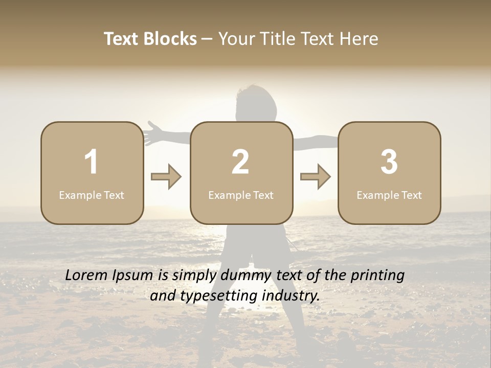 Hug Pose Sand PowerPoint Template