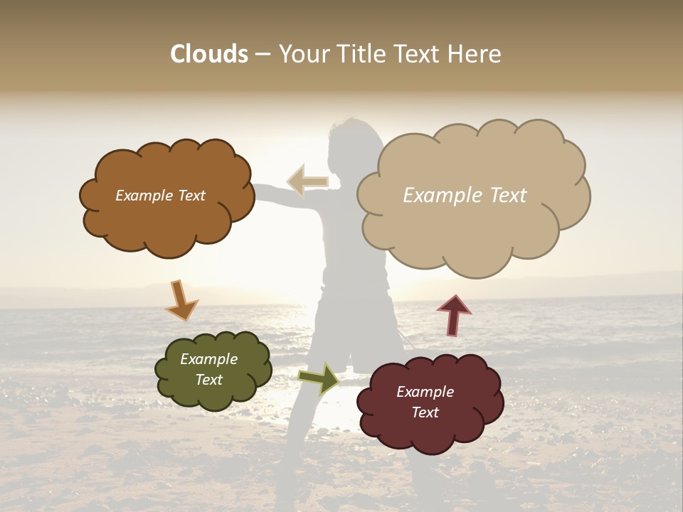 Hug Pose Sand PowerPoint Template