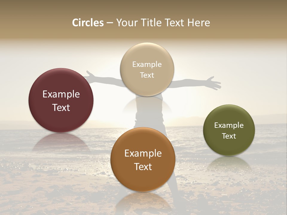 Hug Pose Sand PowerPoint Template