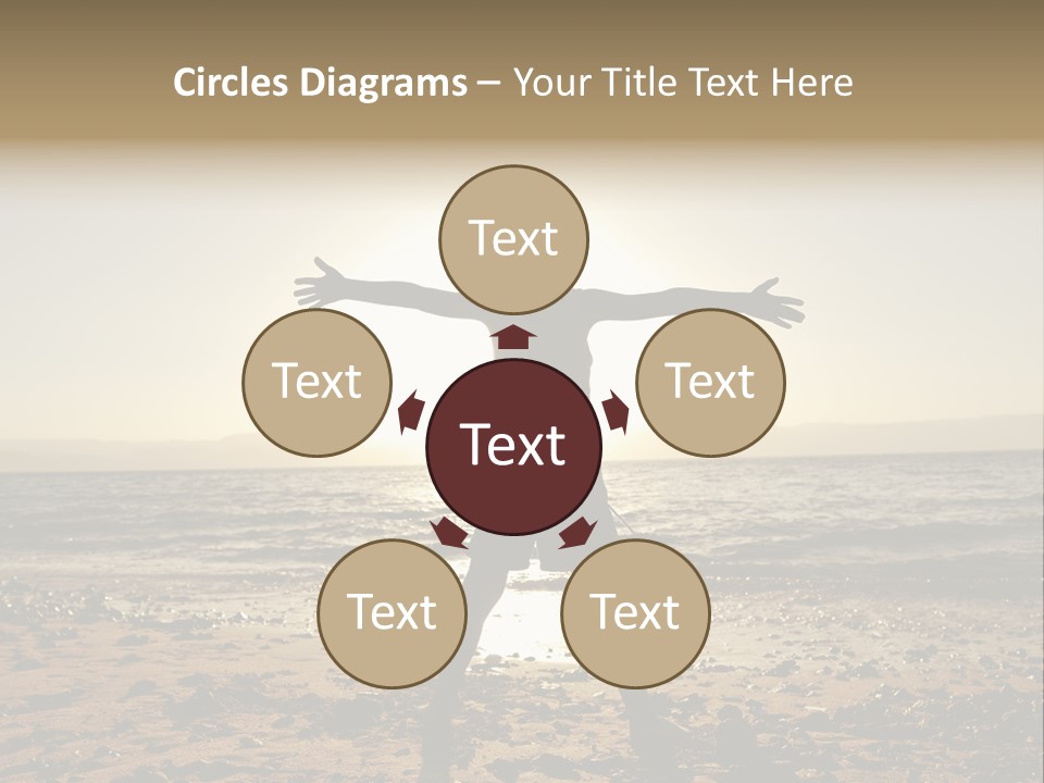 Hug Pose Sand PowerPoint Template