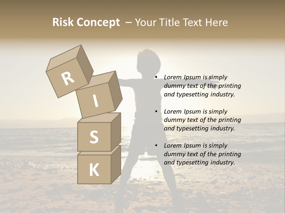 Hug Pose Sand PowerPoint Template