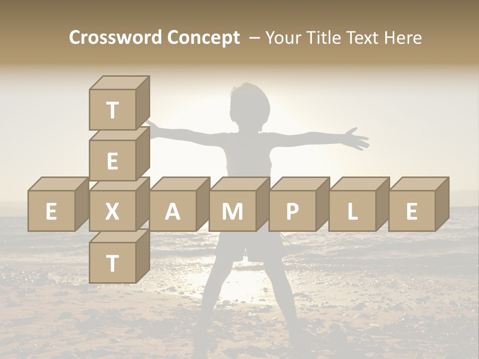 Hug Pose Sand PowerPoint Template