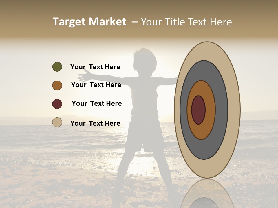 Hug Pose Sand PowerPoint Template