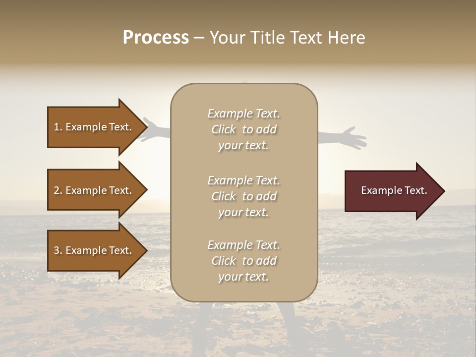 Hug Pose Sand PowerPoint Template