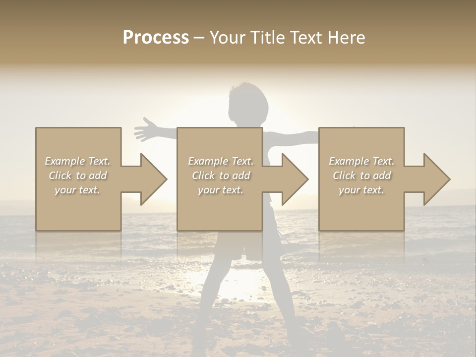 Hug Pose Sand PowerPoint Template