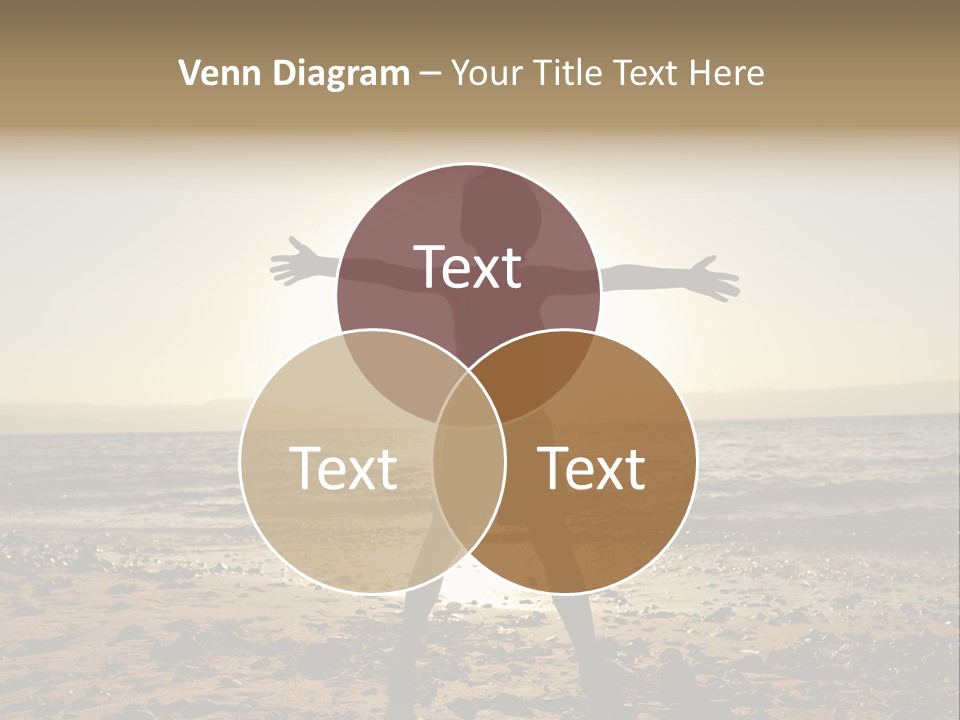 Hug Pose Sand PowerPoint Template