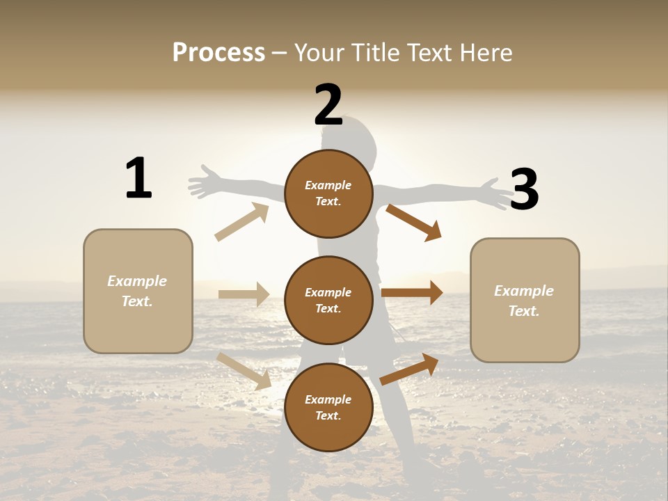 Hug Pose Sand PowerPoint Template