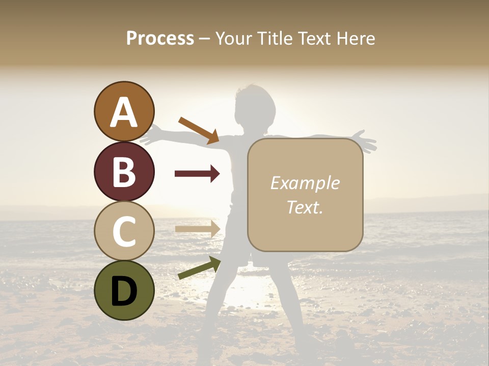 Hug Pose Sand PowerPoint Template