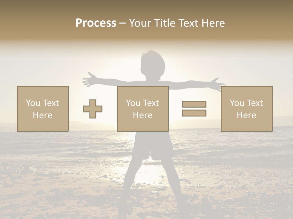 Hug Pose Sand PowerPoint Template