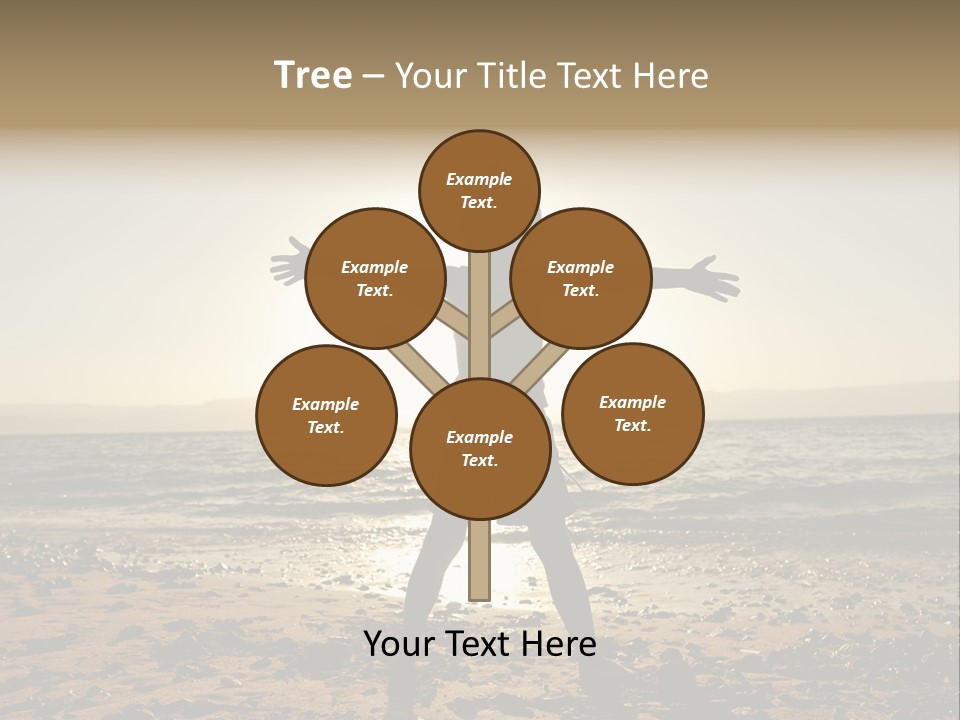 Hug Pose Sand PowerPoint Template