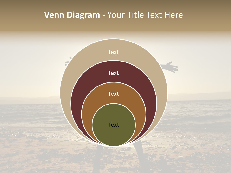 Hug Pose Sand PowerPoint Template
