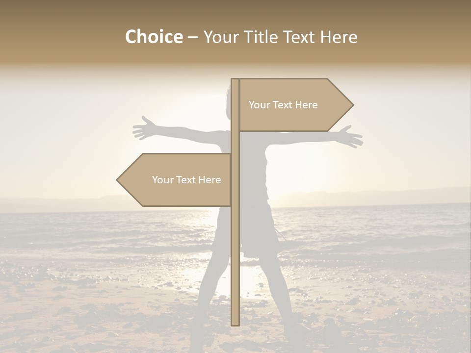 Hug Pose Sand PowerPoint Template