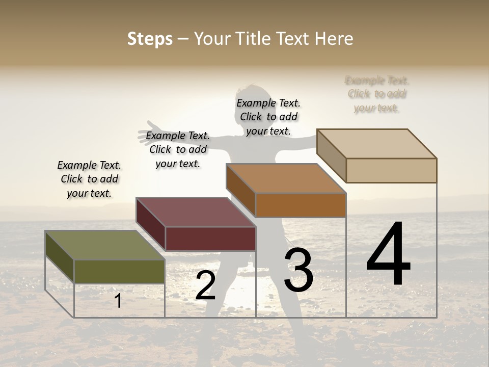 Hug Pose Sand PowerPoint Template