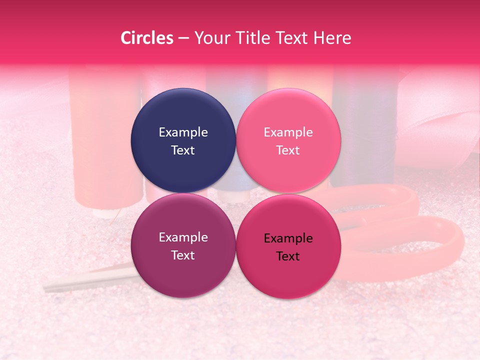 Textile Needlework Sew PowerPoint Template