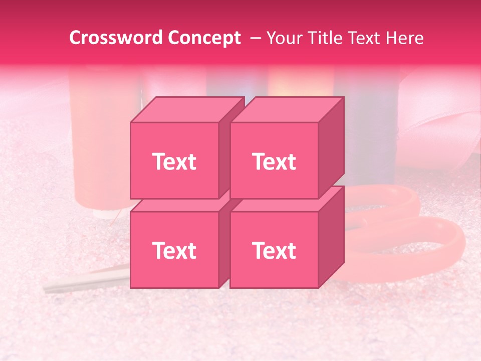 Textile Needlework Sew PowerPoint Template