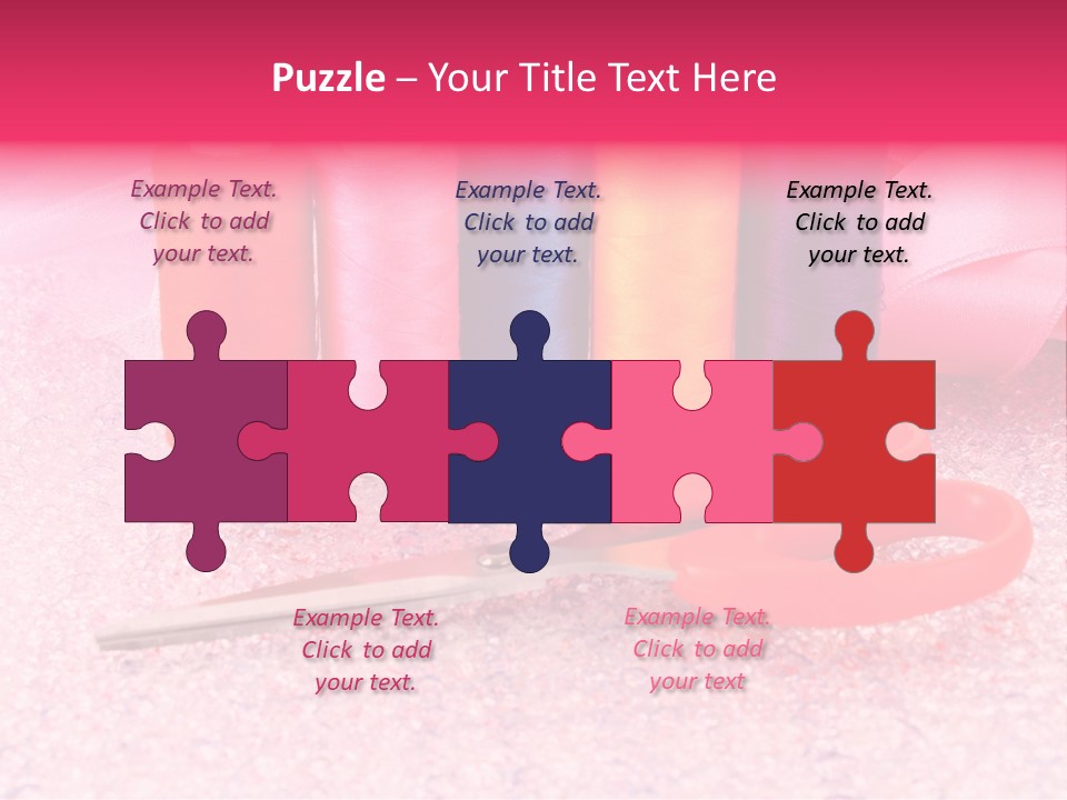 Textile Needlework Sew PowerPoint Template