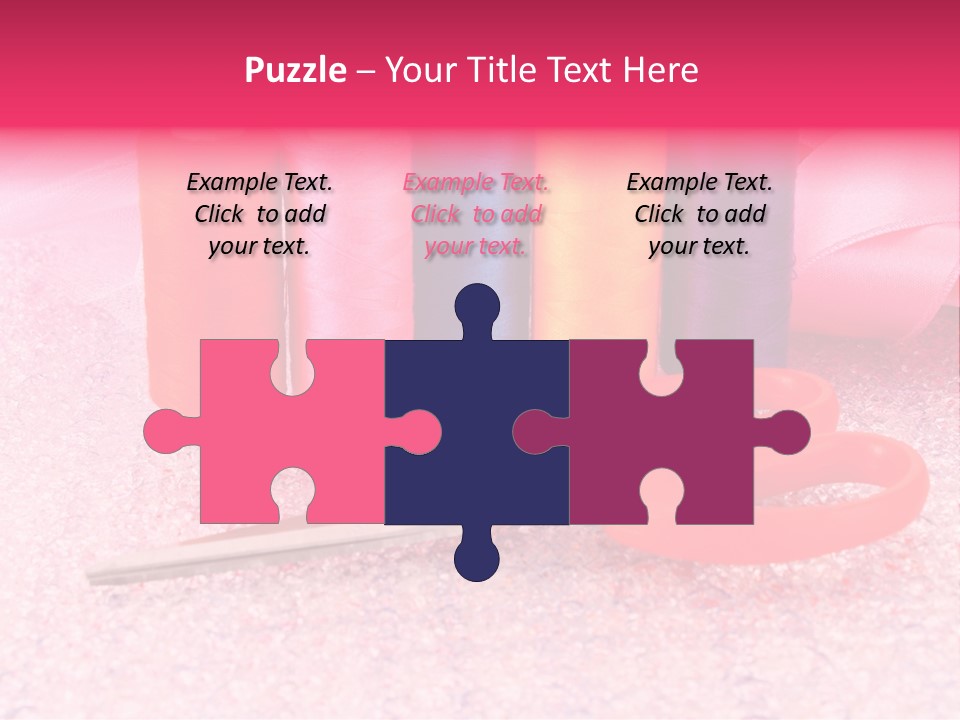 Textile Needlework Sew PowerPoint Template