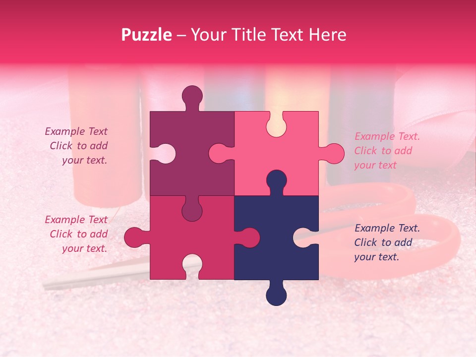 Textile Needlework Sew PowerPoint Template