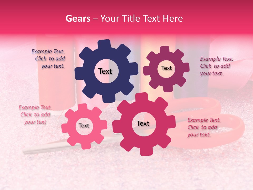 Textile Needlework Sew PowerPoint Template