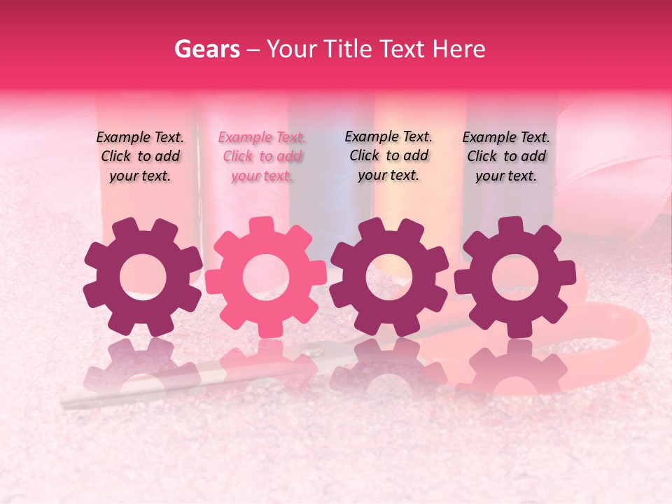 Textile Needlework Sew PowerPoint Template