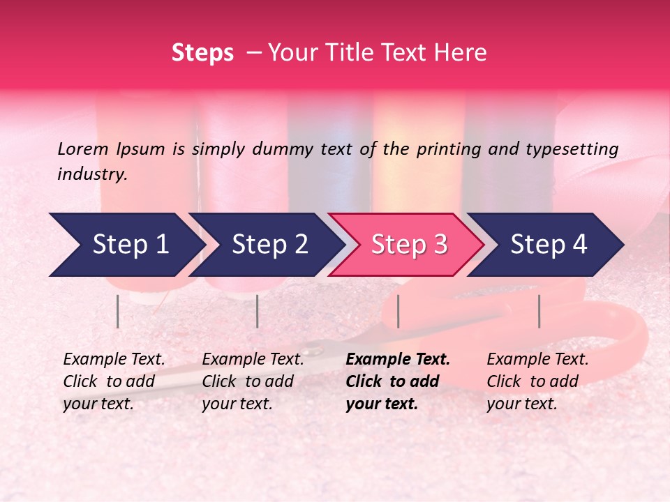 Textile Needlework Sew PowerPoint Template