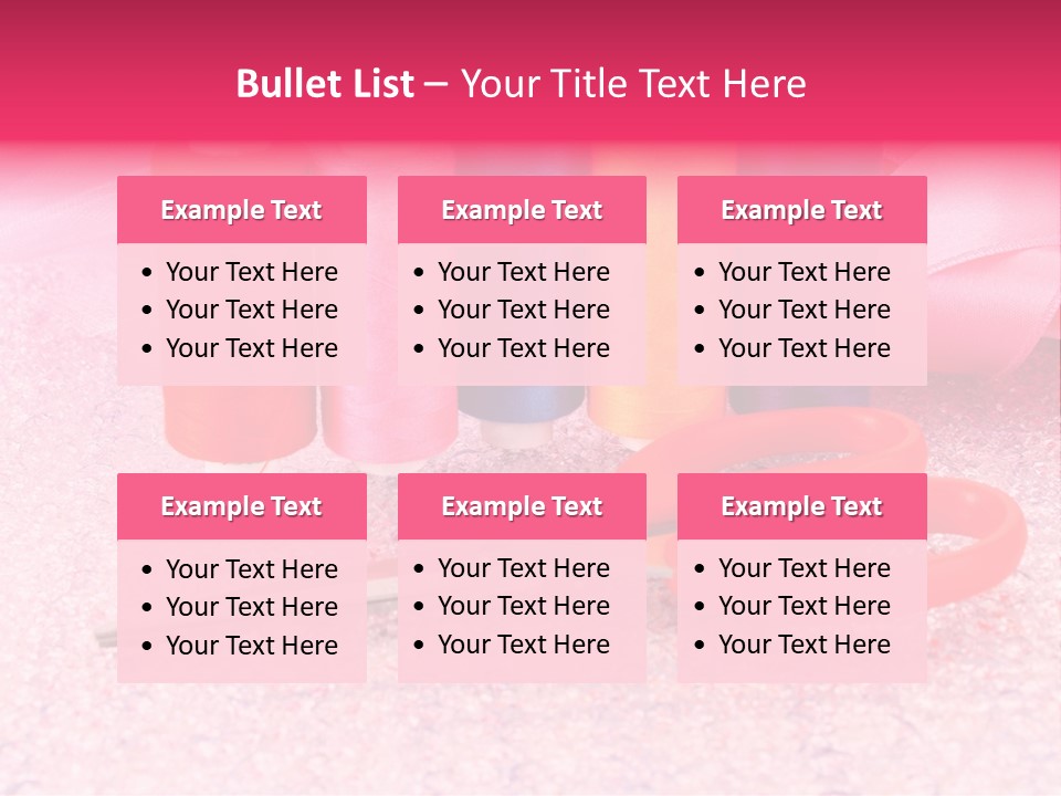 Textile Needlework Sew PowerPoint Template