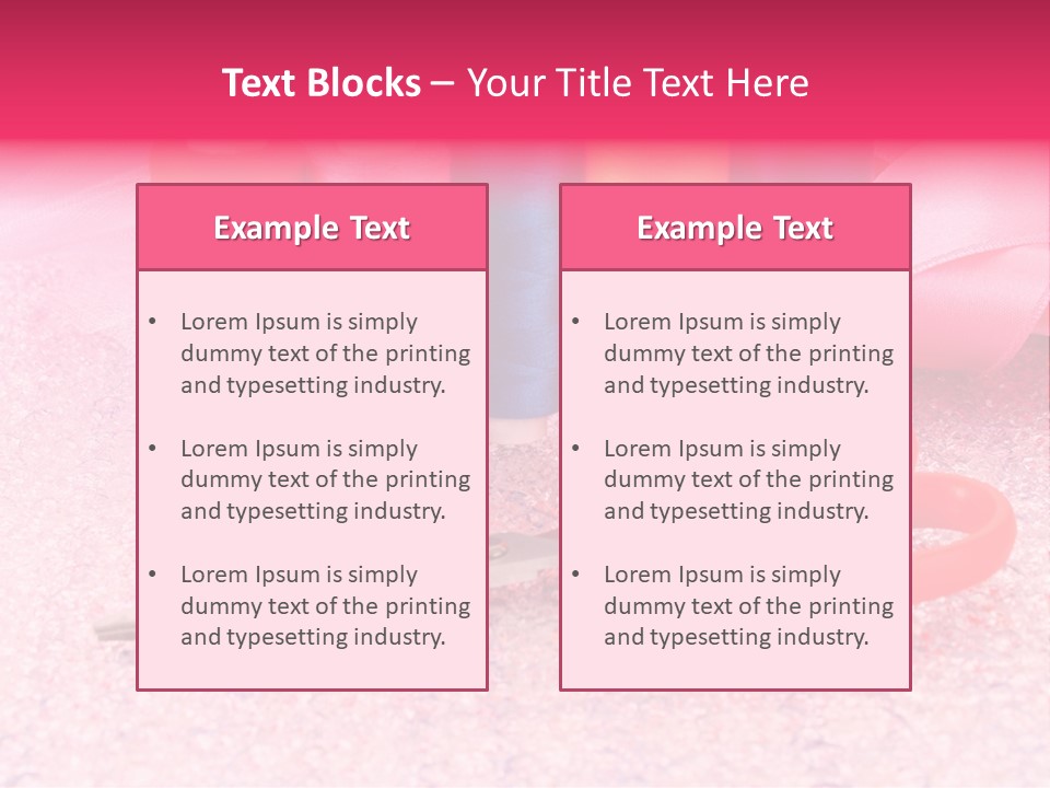 Textile Needlework Sew PowerPoint Template
