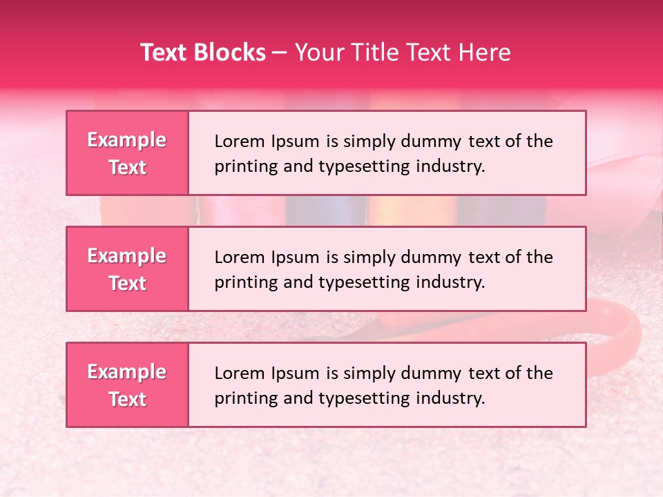 Textile Needlework Sew PowerPoint Template