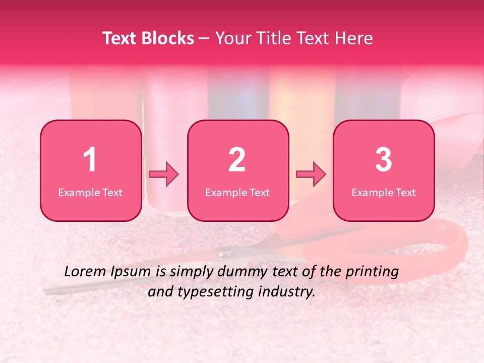 Textile Needlework Sew PowerPoint Template