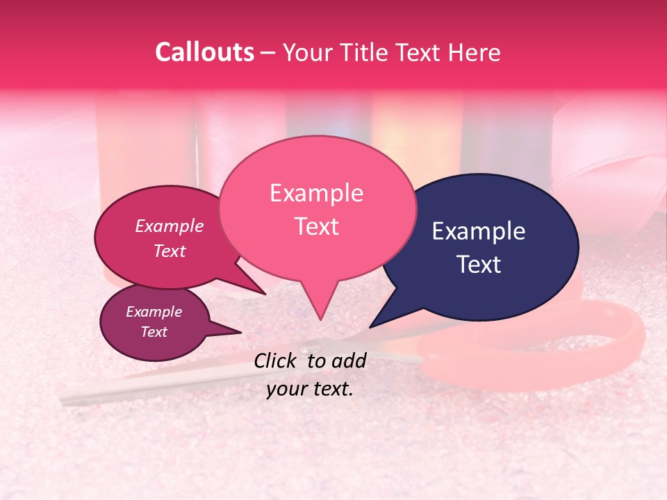 Textile Needlework Sew PowerPoint Template