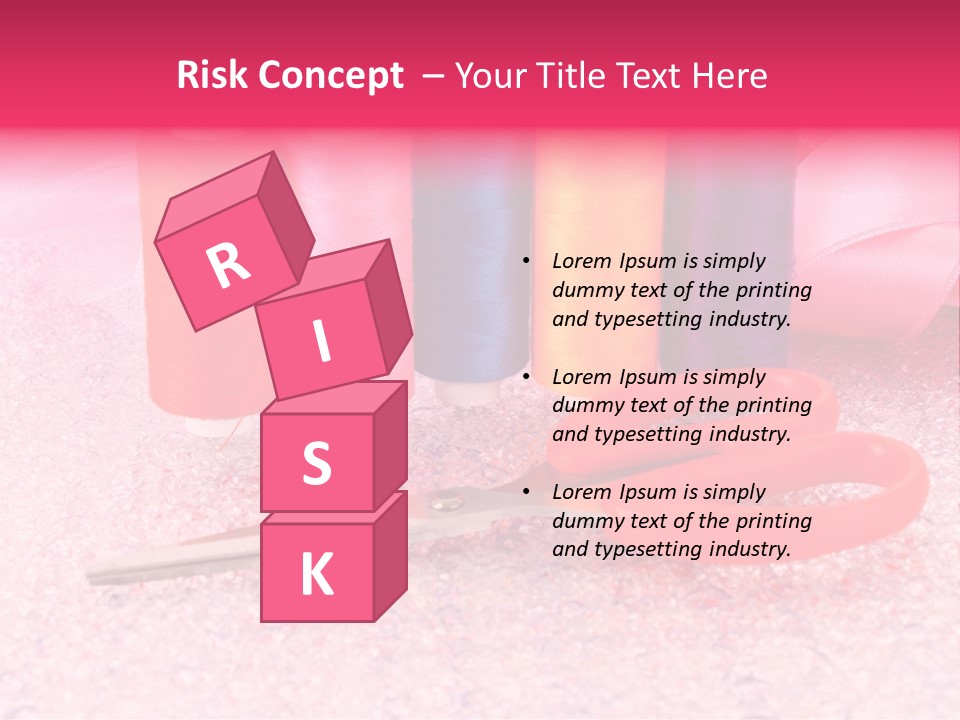 Textile Needlework Sew PowerPoint Template