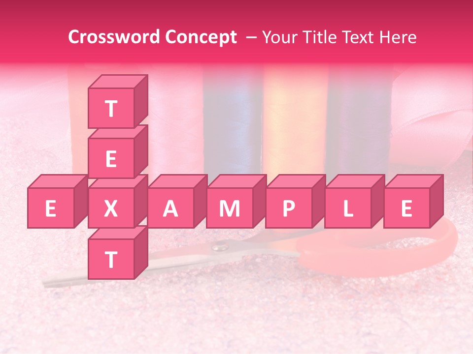 Textile Needlework Sew PowerPoint Template