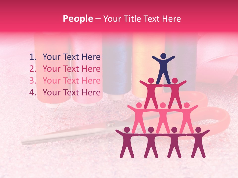 Textile Needlework Sew PowerPoint Template