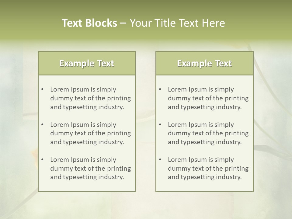 Painted Vintage Postcard PowerPoint Template