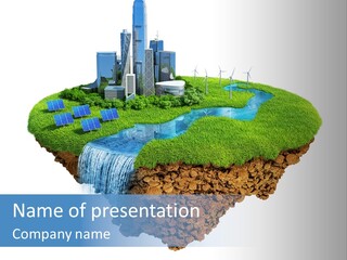 Island In The Air PowerPoint Template