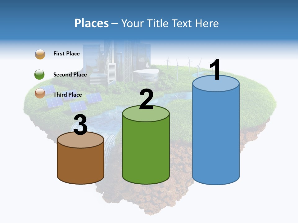 Island In The Air PowerPoint Template