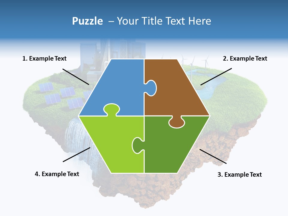 Island In The Air PowerPoint Template