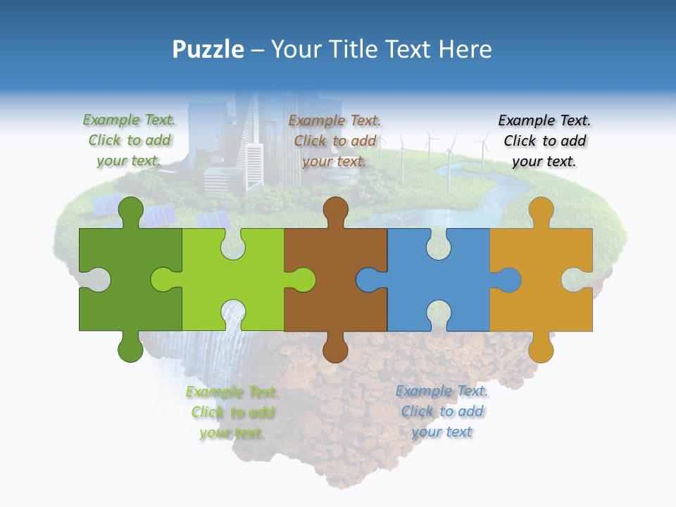 Island In The Air PowerPoint Template