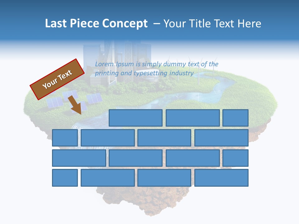 Island In The Air PowerPoint Template