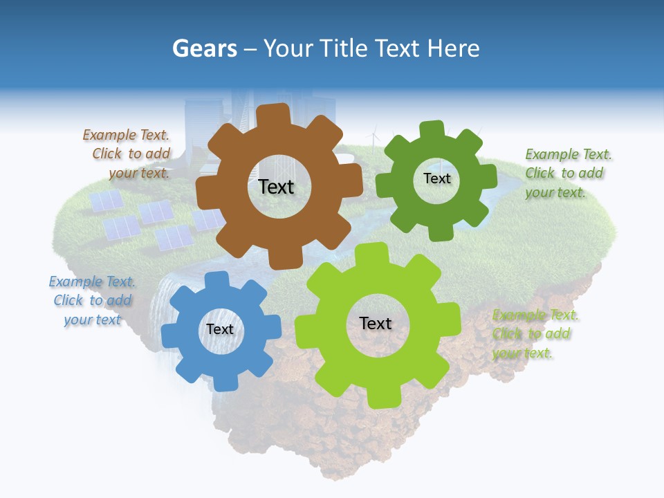 Island In The Air PowerPoint Template