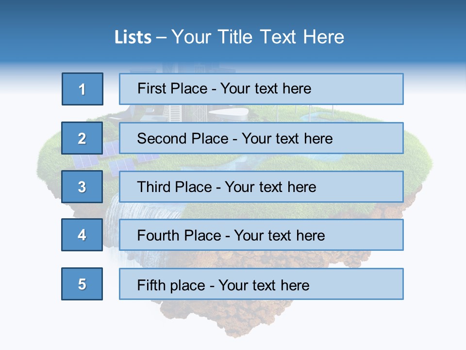 Island In The Air PowerPoint Template