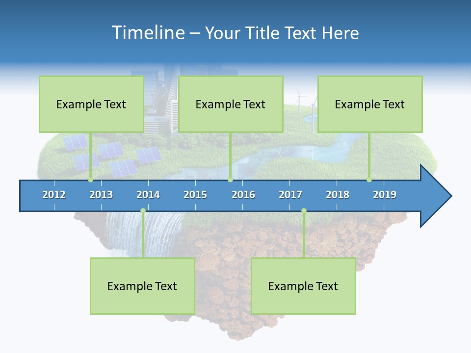 Island In The Air PowerPoint Template
