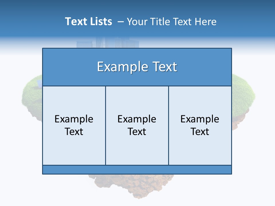 Island In The Air PowerPoint Template